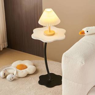 Cream Style Cloud Side Table Small Coffee Table Home Living Room Sofa Side Table Side Cabinet Side Table Modern Simple Bedroom Corner Table