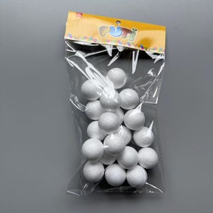 Factory Direct Sales Wholesale Customized Card Head Styrofoam Solid Foam Ball DIY Handmade Material White Embryo Kidsren's Puzzle