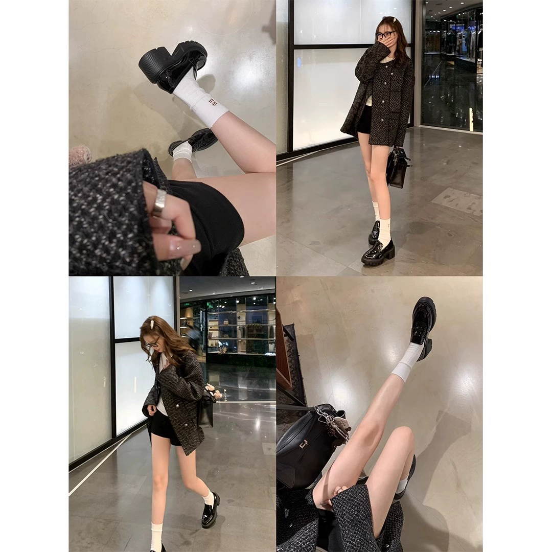 Кожаная обувь на платформе, обувь из кожи, 7 см, натуральная кожа