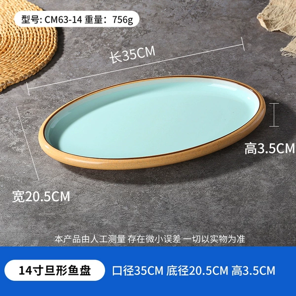 No. 5 14-inch denier-shaped fish plate CM63-14