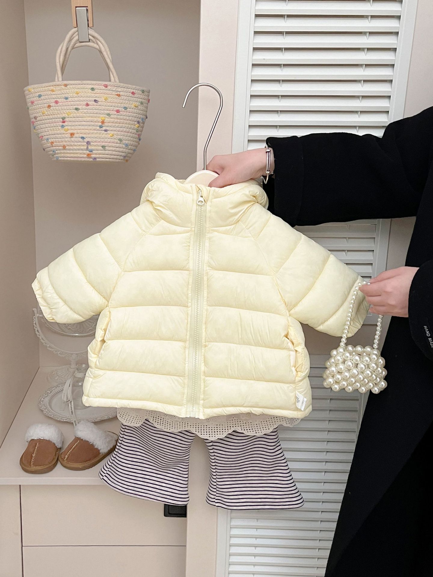 Baby coreano invierno abrigo de algodón plumón otoño y invierno nuevo niño grueso calentamiento encapuchado ropa de pan invierno