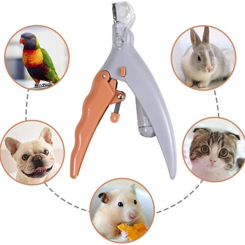 Peti Nail clipper pet LED light nail trimmer cat dog grooming cleaning scissors glowing nail clip