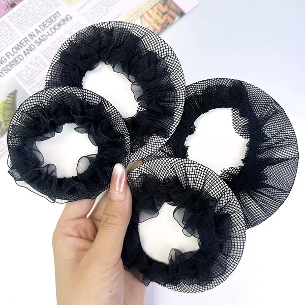 Manufacturer wholesale children's dance hair nets, children's ballet lace drawstring hair nets, dance practice hair nets, hair nets for styling
