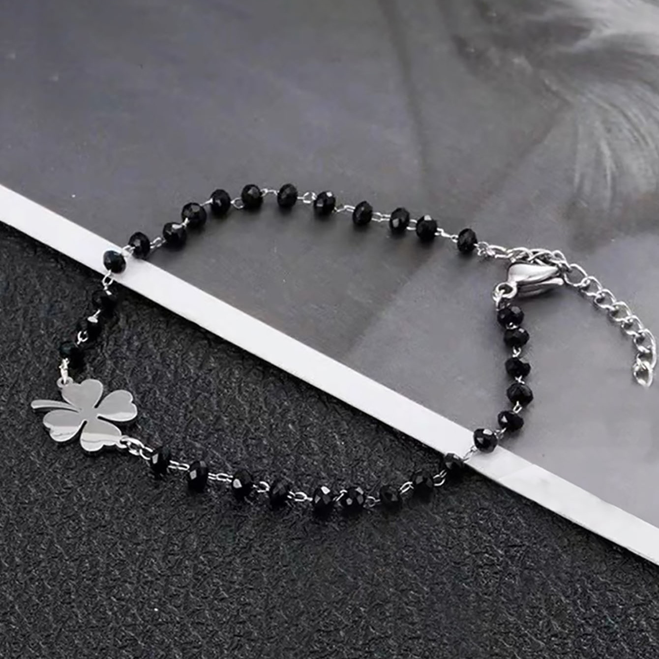 8g Weight Lobster Trigger Clasp Closure Clasp Closure Type Alloy Pendant Material Bracelets Classification Glass, Iron Chain Material 1 Piece Quantity Daily, Street Occasion Alloy Material Cross, Four Leaf Clover, Star Pattern All Seasons Season Men's Gender Beaded, Plating Design Casual, Simple Style Style Casual Simple Style Cross Four Leaf Clover Star Alloy Beaded Plating Men's Bracelets Men Beaded Bracelets 11