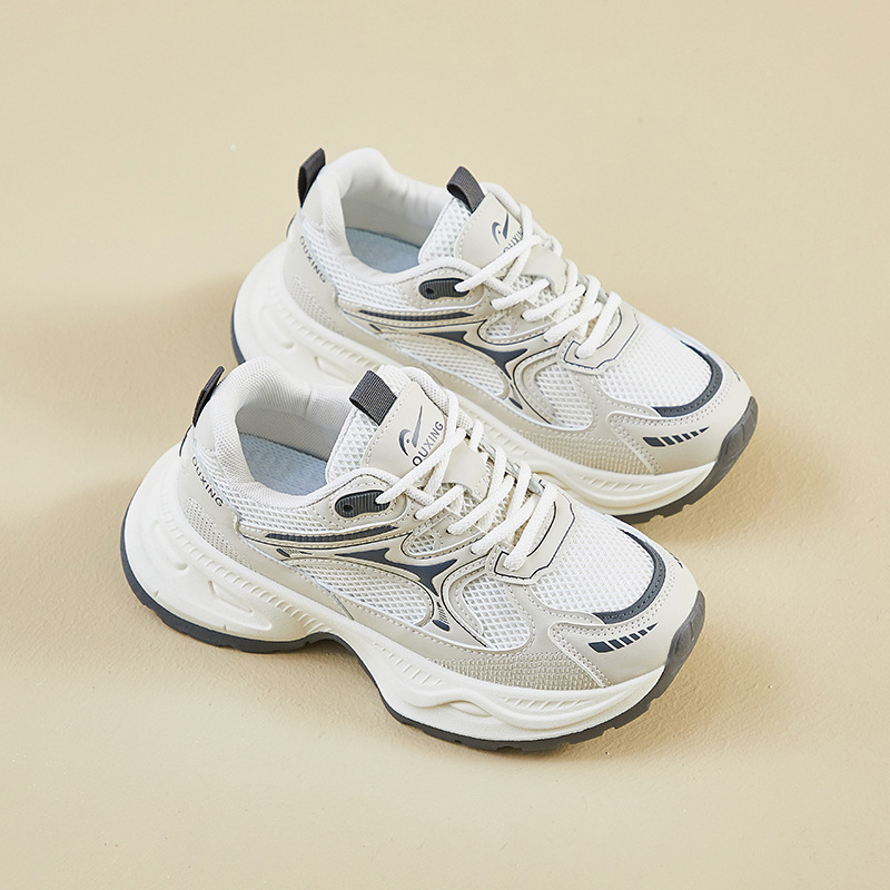 Zapatillas de Plataforma para Mujer Q6002 de PU, Malla y Caucho Con Elevación para Uso Diario image 8