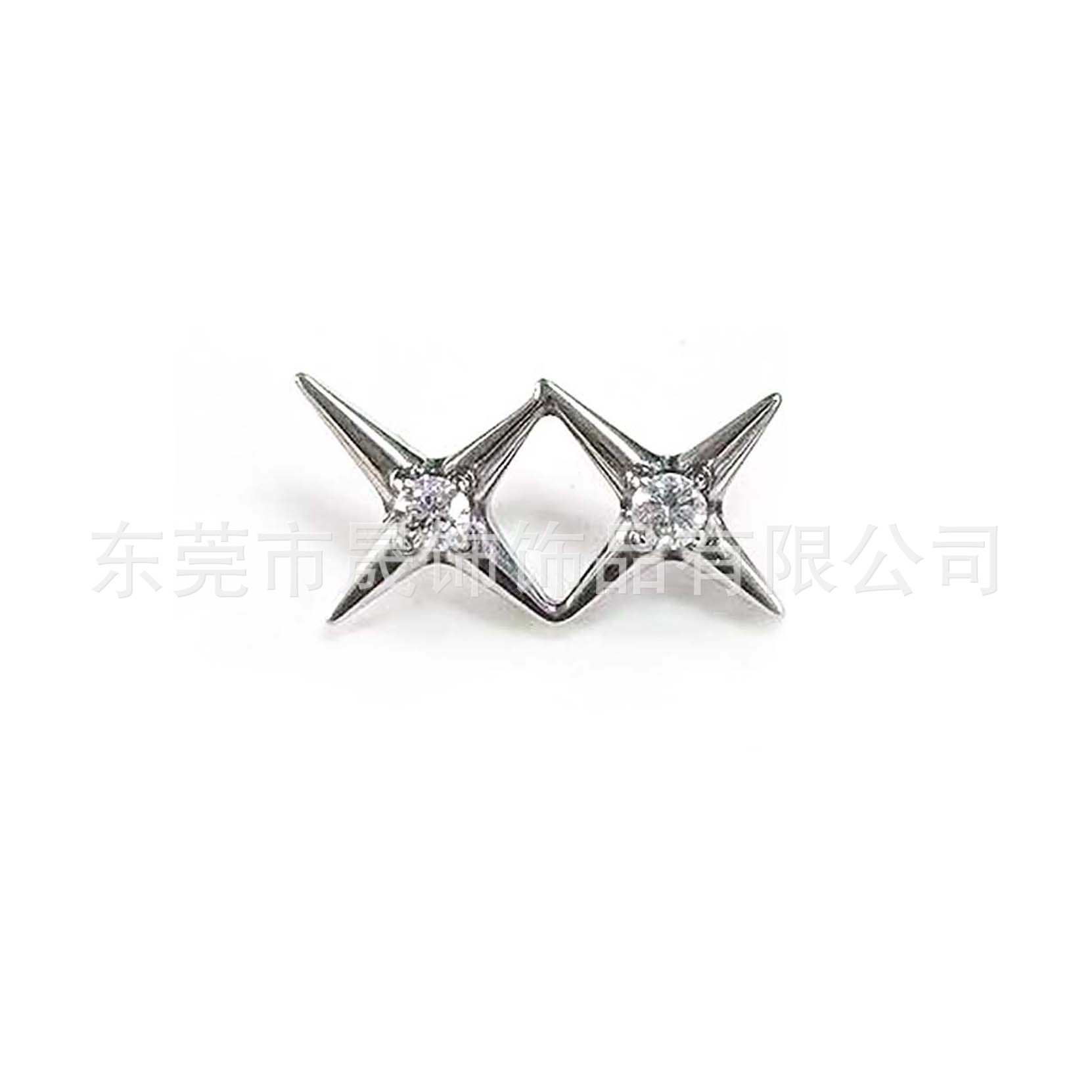 F136 Titanium 拼接 Star Studded 5A Cubic Zirconia Ear Stud Helix Cartilage Stud G23 Implant Grade Titanium 人体 Piercing Jewelry Accessories 头