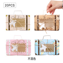 跨境创意结婚行李箱喜糖盒婚庆旅行箱礼品盒开窗包装盒飞机纸盒