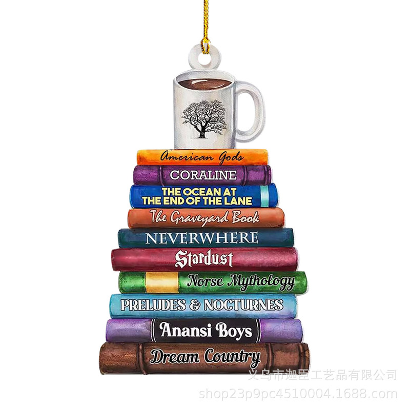 国境を越えた新しいBookクリスマスツリーOrnamentストラップアクリル装飾品ストラップ|undefined