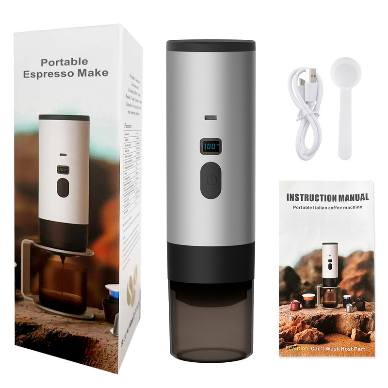 ポータブルカプセルコーヒーマシンワイヤレス加熱小型ポンプ圧力家庭用屋外旅行新しいミニバージョン卸売|undefined