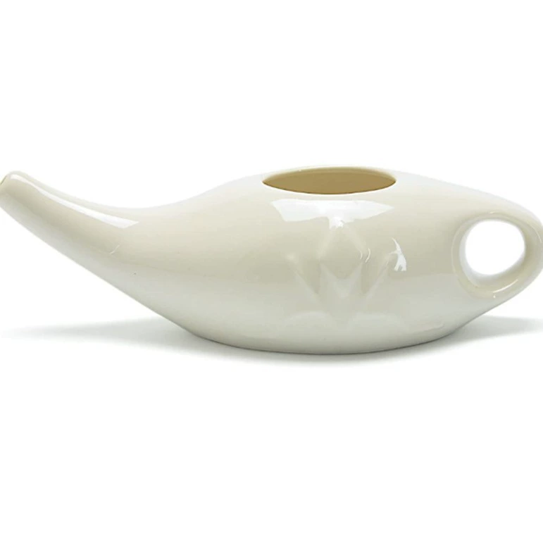 Индивидуальный керамический носовой ирригатор для йоги, для очищения носовой полости от слизи, солевая смесь для промывания носа