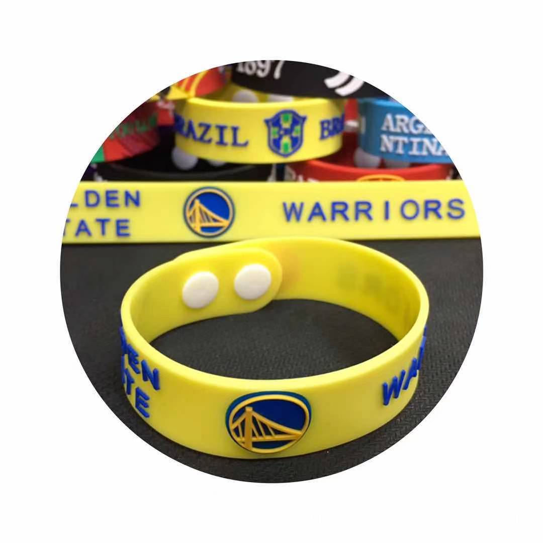 Pulseras de PVC con el Emblema de la Copa Mundial de Francia, España, Portugal, Bélgica y Países Bajos, Pulseras de Goma Suave para Aficionados