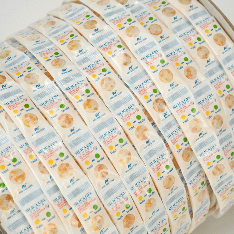 Kit de prueba de diagnóstico cuentas a prueba de humedad en forma de rollo de silicona desecante que cambia de color productos para el cuidado de la salud desecante medicinal