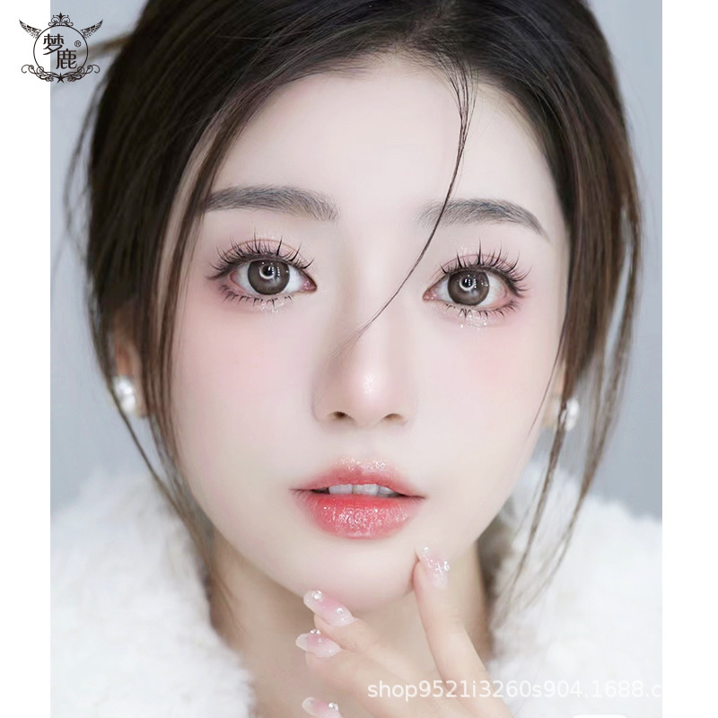 梦鹿太阳花黑梗透明梗假睫毛自然分段式新人单簇小恶魔漫画眼卷翘|undefined