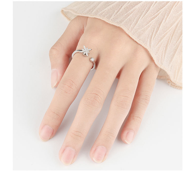 Fashion Geometric Sterling Silver Plating Rings 1 Piece