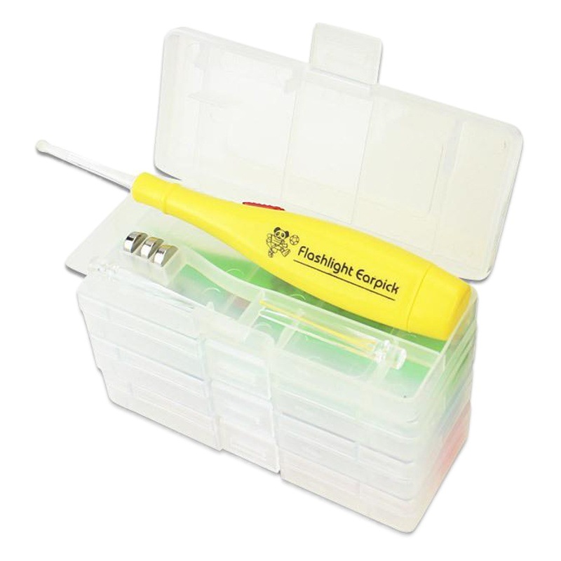 Caja de oído luminoso pico electrónico oído recoger la oreja selección de la oreja de los niños con sistema de publicidad de parada de luz