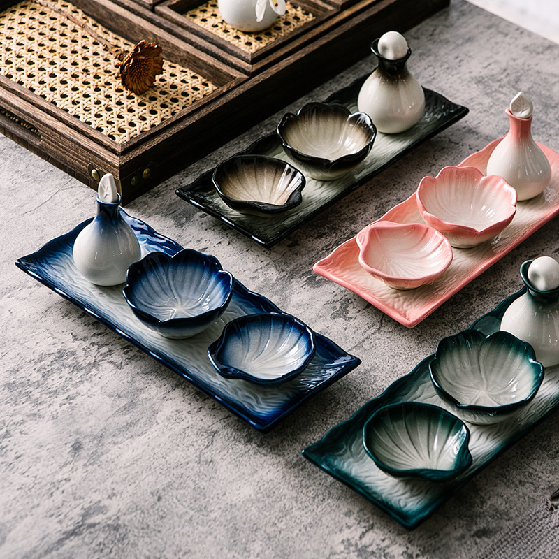 Beauty Salon spa spa Hotel Foot Therapy Ear-picking Ceramic Oil Bottle Fragrance Bottle Front Desk Display Decoration Set