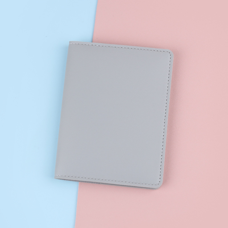 Titular de pasaporte de viaje cubierta protectora de almacenamiento titular de la tarjeta antirrobo RFID titular de Certificado de ultramar titular de pasaporte ultrafino simple