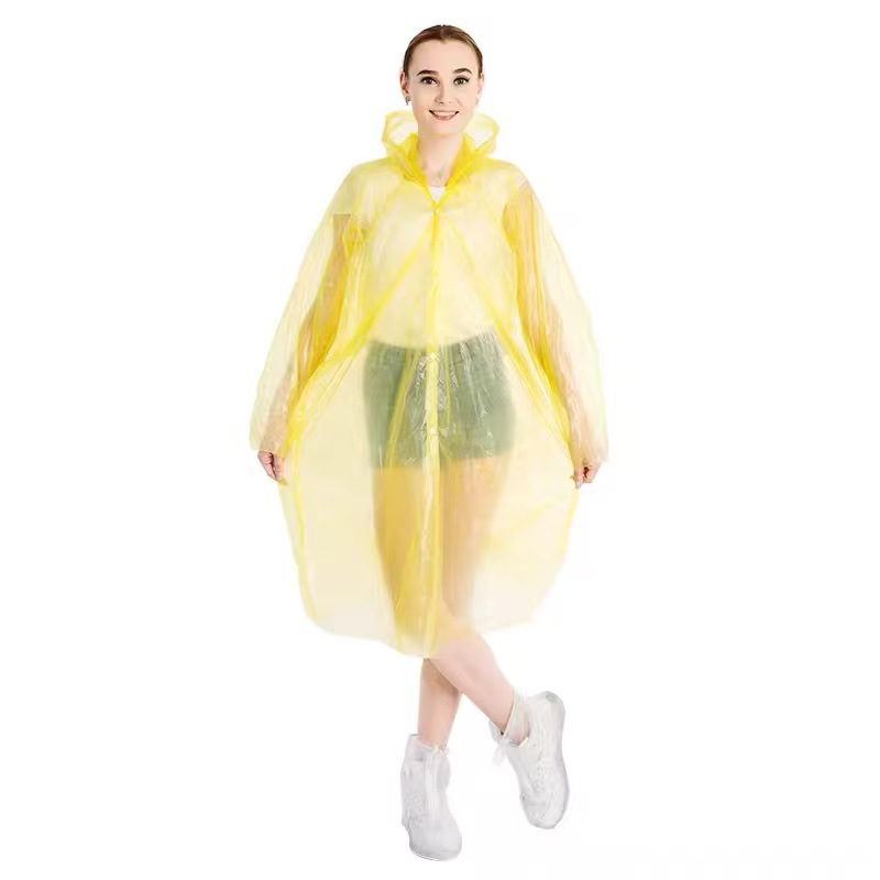 Huella Youpin Impermeable desechable Embalaje de tarjeta de vacío portátil para adultos Poncho de viaje al aire libre Moda antidisturbios