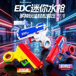 新款迷你水枪儿童玩具按压发射旋转解压玩具指环水枪玩具水抢