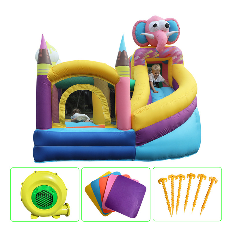 Castillo infláble infantil doméstico perforador interior pequeño parque deslizante castillo traviesos trampolín parque de juegos image 8