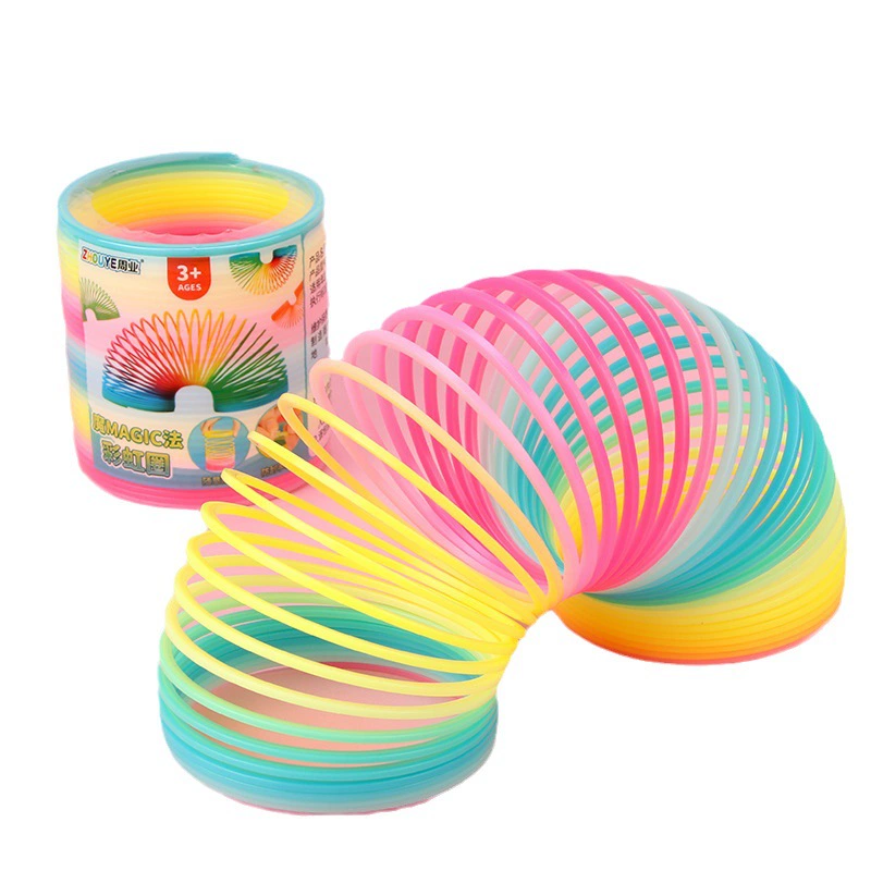 Big plastic Slinky, rainbow tower, wholesale