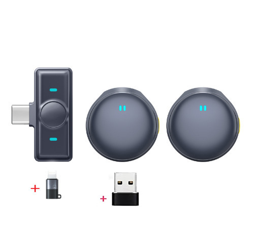 Q6typec uno a dos + Adaptador Apple + Adaptador USB (sin compartimento de carga)