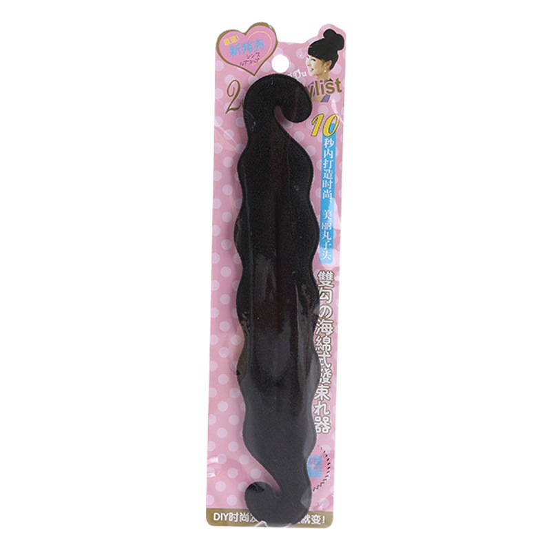 Korean hair Ring artifact with balls hair curler hair ornament female fluffy lazy person holder hairpin hair package simple
