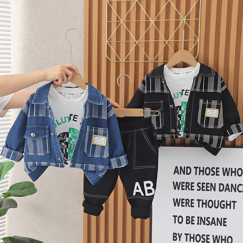 Children's denim autumn set