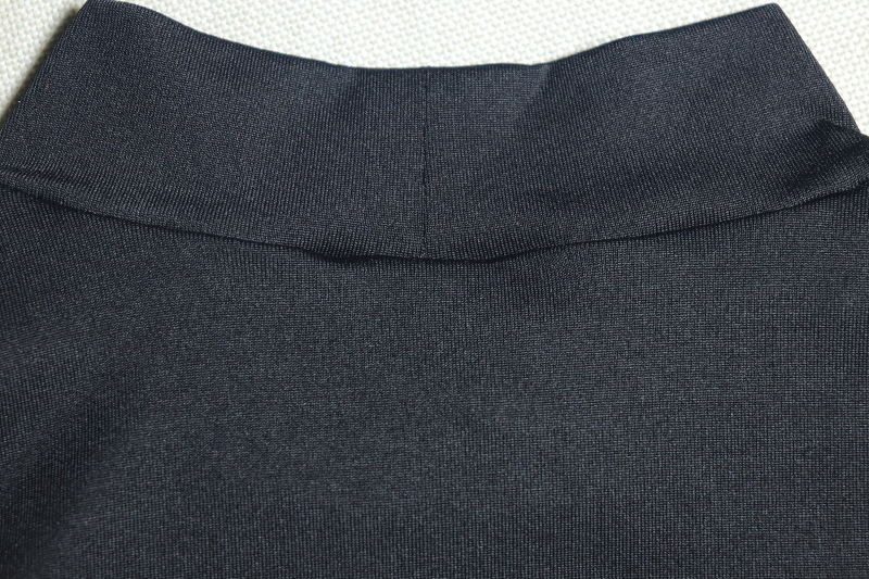 Sweet Fresh A line Dress Turtleneck Bell Sleeve Short Dress Faux Two Pieces Women Clothing