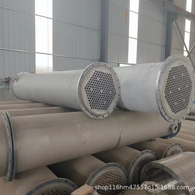 二手供应列管式不锈钢换热器冷凝器 化工制药304不锈钢冷凝器