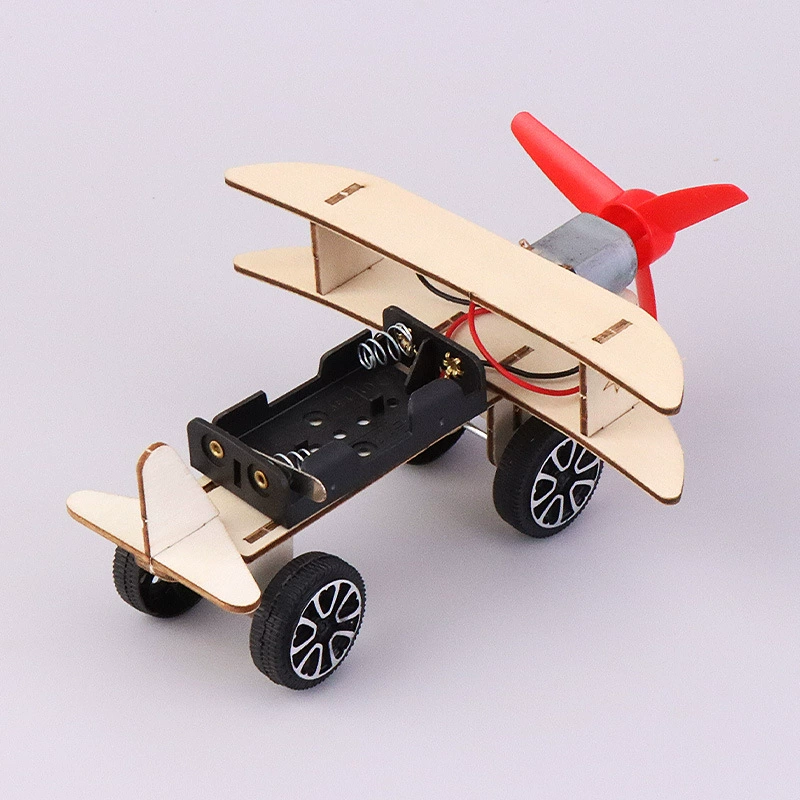 Electric airplane model, constructor for students for experiments, DIY, mini experiment