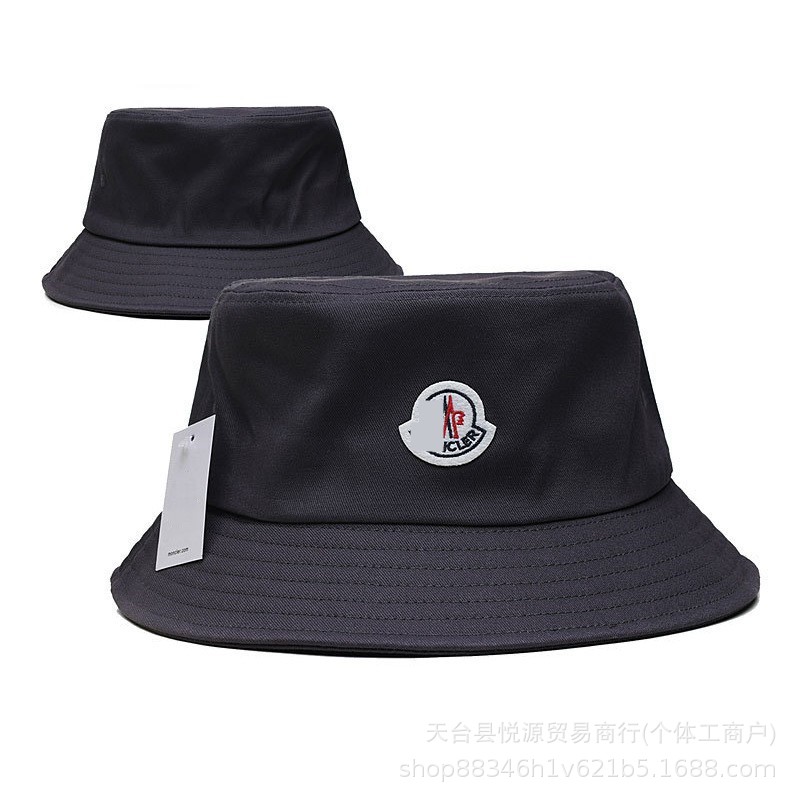 外贸热销时尚百搭春夏季防晒帽渔夫帽韩版机绣字母户外遮阳帽盆帽
