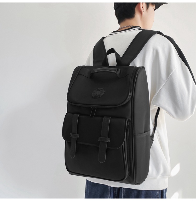 Unisex Solid Color Nylon Sewing Thread Zipper Zipper Backpack School Backpack display picture 16