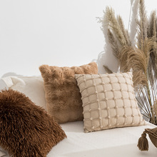 北欧ins风抱枕客厅沙发创意靠枕羊毛泡泡靠枕卧室床头抱枕套批发