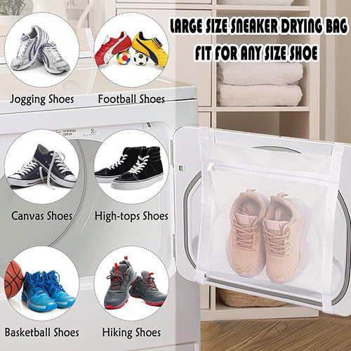 New Shoe Bag Direct from Factory Wholesale Coarse Mesh Breathable Shoe Dryer Bag Laundry-Specific Shoe Care Bag