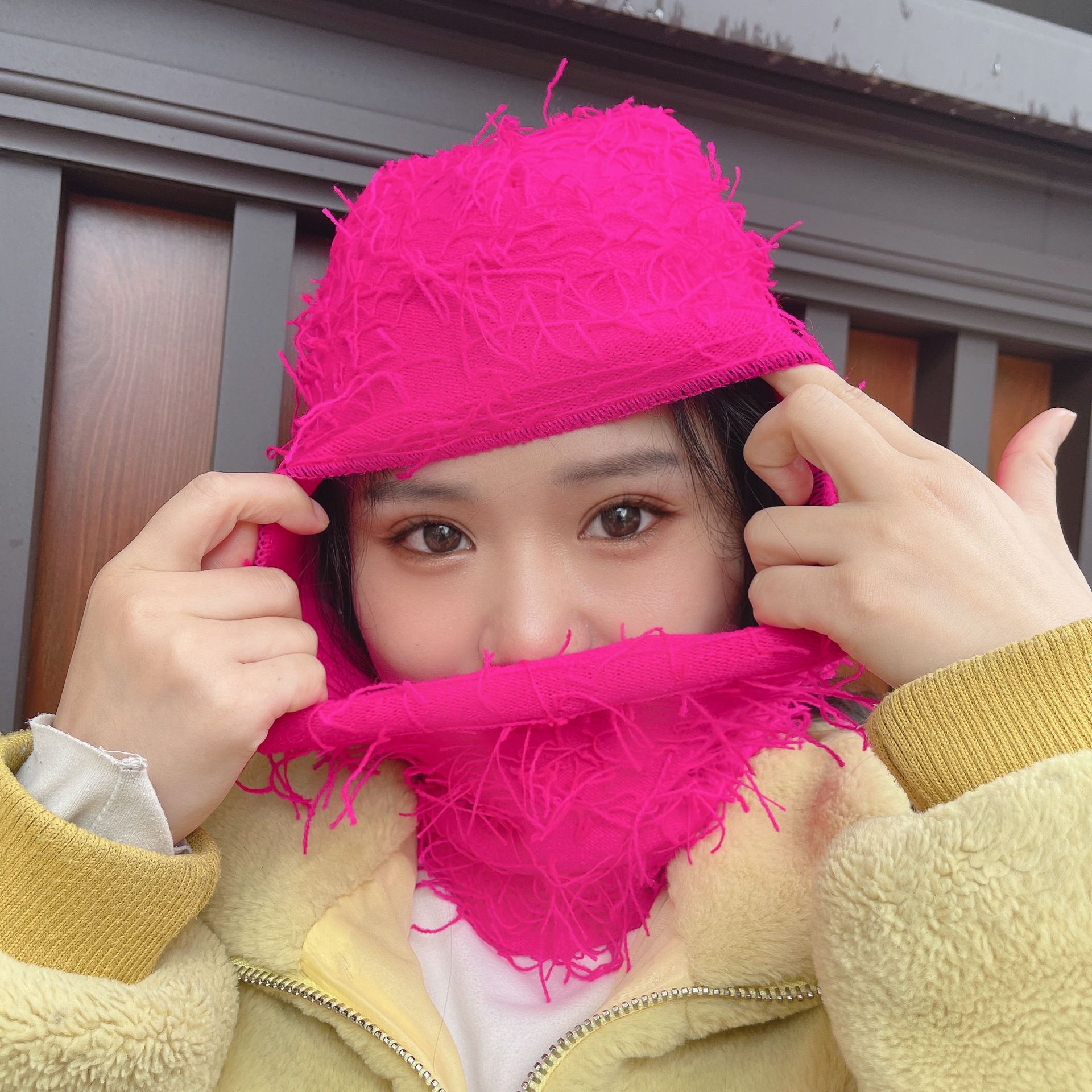 Unisex Casual Simple Style Streetwear Multicolor Eaveless Wool Cap display picture 11