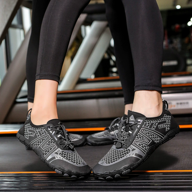 Трансграничная уличная новая пляжная обувь с пятью пальцами, обувь для пар, плавательная обувь, болотная обувь, мужская и женская обувь-амфибия для водных путей, обувь для восходящего течения