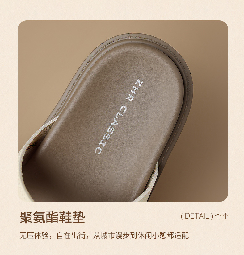 Dép sandal nữ xỏ ngón đế bệt kiểu Birkenstock — AY352 Xanh dương chi tiết 15