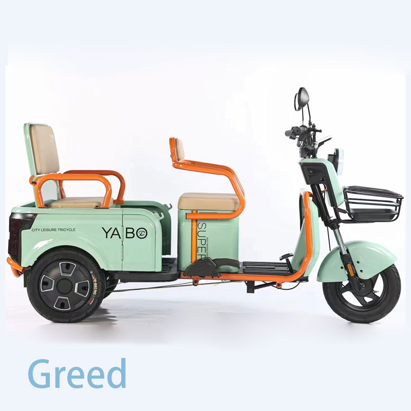 Triciclo con cobertizo para automóviles Ventas directas de fábrica Nuevo cliente de doble uso y transferencia de mercancías niños de dos asientos scooter anciano batería Coche