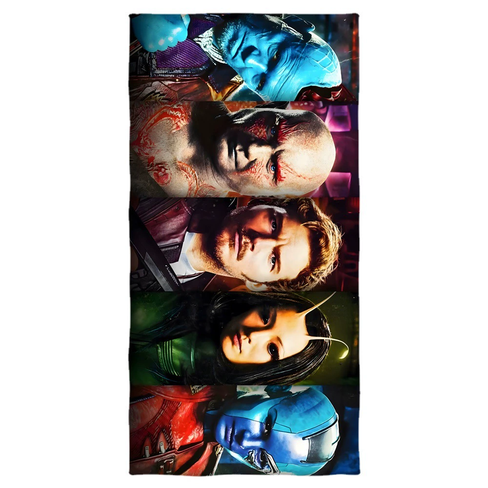Границы кросс-бордер Amazon Galaxy Guard 3Guardians of the Galaxy напечатанное пляжное полотенце-плед
