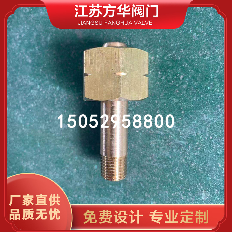 甲烷氢气进气螺杆螺母减压器钢瓶接头 W21.8反牙转1/4NPT M14*1.5