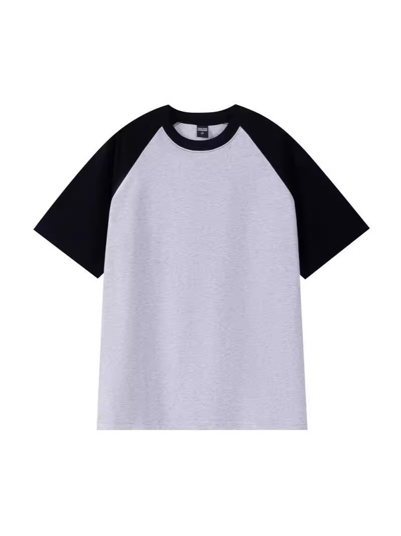 Velvet cotton solid color base body-friendly T-shirt for men and…