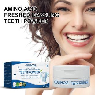 Eelhoe Teeth Whitening Powder Cleans Oral Teeth Tartar Yellow Teeth Stains Gum Care Whitening Teeth Powder