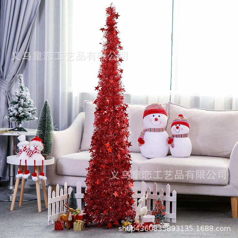 義烏 Tonglian クリエイティブクリスマス用品毛玉クリスマスツリー格納式折りたたみクリスマス装飾ツリーオーナメントツリー|undefined