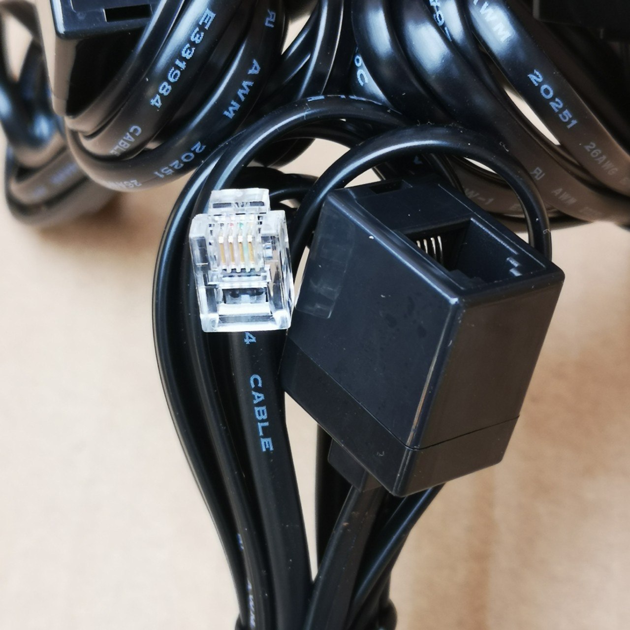 ��RJ11�绰��ˮ��ͷ�ӳ���ABSӲ��ͭ6P4C������ĸRJ12�ź��ߴ���