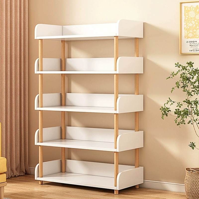 書架落地多層書櫃簡易置物架靠牆收納架臥室家用閱讀架玩具架子
