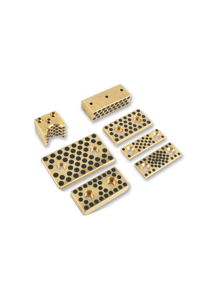 STS自润滑铜板耐磨板石墨铜导板盘起PCWPT铜合金耐磨块导板铜石墨