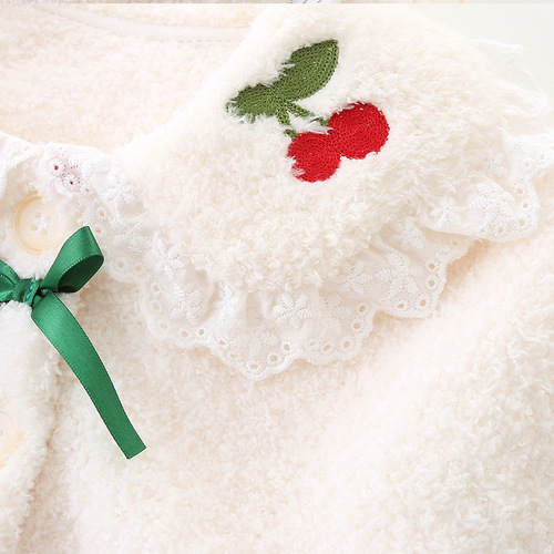 Idea Baby Autumn/Winter New Style Cape Coat for Girls, Small Children, Outerwear, Fleece Lined, Thick and Warm Top, Item Number 2958