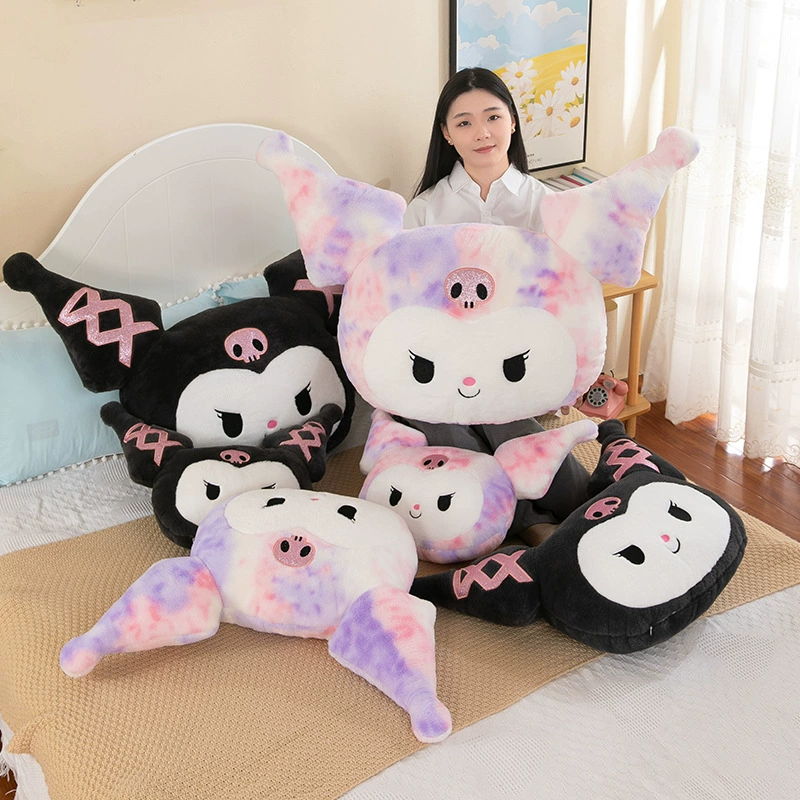 Иностранная торговля яркий Kuromi подушка тай-дай звезда Kuromi плюшевая игрушка подушка для кровати дивана