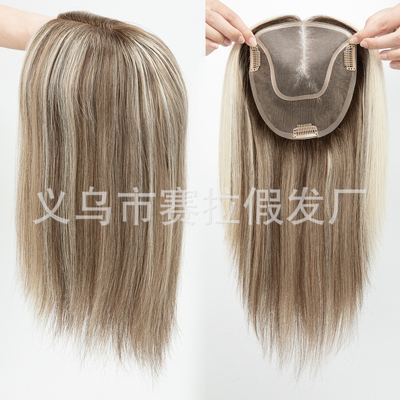 Amazon 新製品ウィッグ女性フルハンドフックロングストレートヘアミドル分けシミュレーショングラデーショングラデーションゴールドメーカー在庫卸売ウィッグ|undefined